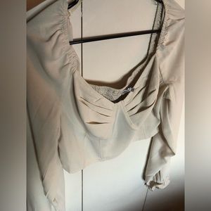 Bustier long sleeve top